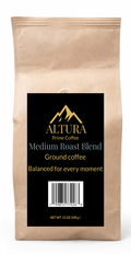Altura Prime Coffee Medium Roast Blend (Ground Coffee) 12 oz